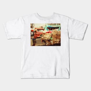 Street scene at the market in Cebu city, Philippines. Kids T-Shirt